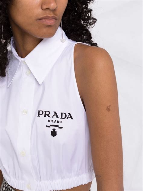 Prada Top Smanicato 